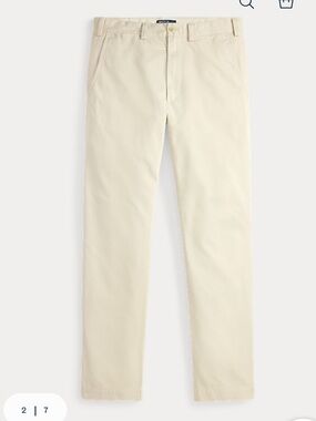 Polo by Ralph Lauren Cream Straight Chino Pants 38x32 Classic Preppy Grandpacore